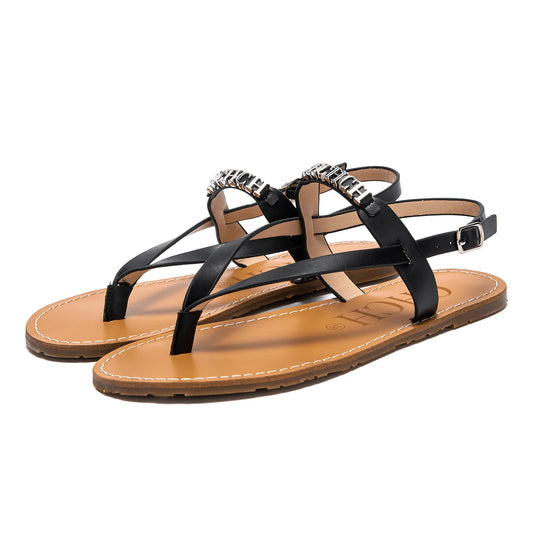 Ankle-Strap Flat Sandals