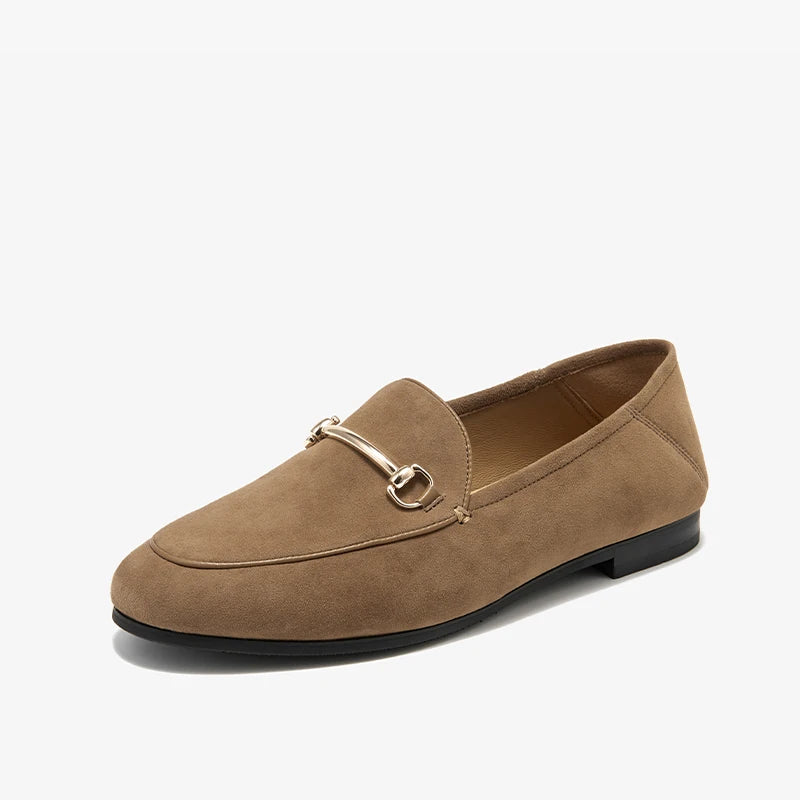 Dress Shoes Women Loafers Cow Leather Sheepskin Rubber Formal Business Suit Ladies 2025 Spring Autumn Handmade 27171