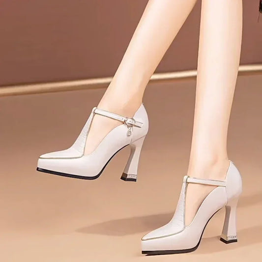 Elevate Your Style with Our Sexy High Heels: Pointed Toe Platform Pumps for Women - Perfect for Parties and Summer Events!
